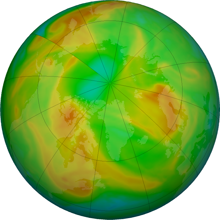 Arctic ozone map for 12 May 2020